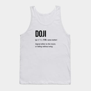 Doji Definition (Black) Tank Top